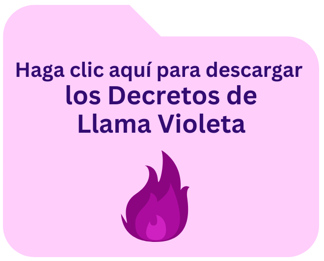 Decretos de llama violeta em español
